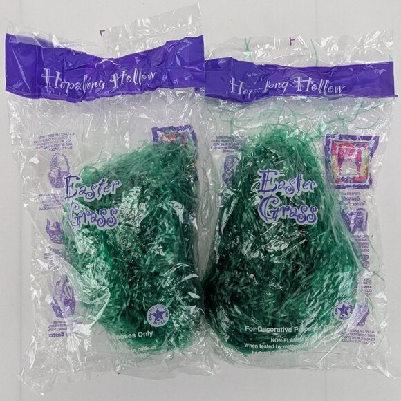 Vintage Hopalong Hollow Easter Grass Lot of 5 Yellow Pink Green Purple 1996 NOS - Picture 8 of 12